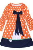 Orange Little Monster Dress / 9-12M
